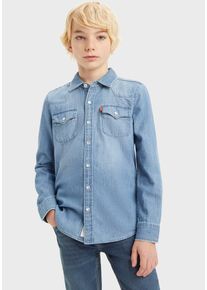 LEVI'S KIDS Jungen Jeanshemd "BARSTOW WESTERN SHIRT", blau, Gr. 3, unifarben, Denim/Jeans, Obermaterial: 100% Baumwolle, Hemden, for BOYS