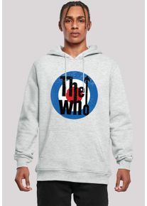 F4NT4STIC Herren Kapuzenpullover "The Who Target Classic", grau, casual, Gr. XS, Obermaterial: 65% Baumwolle, 35% Polyester, Pullover, Premium