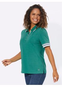 Casual Looks Damen Poloshirt "Poloshirt", grün, Gr. 40, unifarben, 95% Baumwolle, 5% Elasthan, Shirts