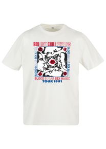 Herren Kurzarmshirt "Upscale by Mister Tee Herren Red Hot Chilli Peppers Oversize Tee", weiß, casual, Gr. XXL, UPSCALE BY MISTER TEE, unifarben, 100%