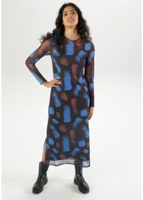 Aniston CASUAL Damen Maxikleid, bunt, modisch, Gr. 48, bedruckt, gemustert, Mesh, Obermaterial: 95% Polyester, 5% Elasthan. Futter: 100% Polyester,