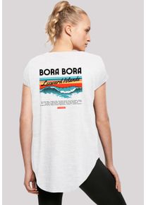 F4NT4STIC Damen T-Shirt "Bora Bora Leewards Island", weiß, casual, Gr. L, Obermaterial: 100% Baumwolle, Shirts, Premium Qualität
