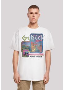 F4NT4STIC Herren T-Shirt "Genesis Rock Music Band World Tour 78", weiß, casual, Gr. XL, Obermaterial: 100% Baumwolle, Shirts, Print