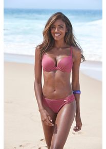 Sunseeker Damen Push-Up-Bikini-Top "Fancy", rot, Gr. 34, Strukturmuster, Obermaterial: 92% Polyamid, 8% Elasthan. Wattierung: 100% Polyester,