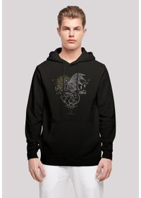 F4NT4STIC Herren Kapuzenpullover "Harry Potter Thestral Line Art", schwarz, casual, Gr. XL, Obermaterial: 50% Baumwolle, 50% Polyester, Pullover,