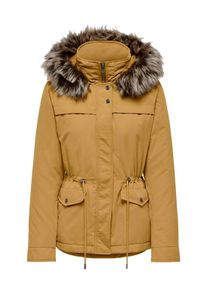 Only Damen Parka "ONLNEWSTARLINE AW PARKA CC OTW", gelb, modisch, Gr. L, unifarben, Web, Obermaterial: 92% Polyester, 8% Nylon, Jacken