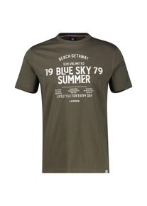 Lerros Herren T-Shirt "Lerros Herren T-Shirt mit Brustprint", grün, Gr. XL, 100% Baumwolle, Shirts