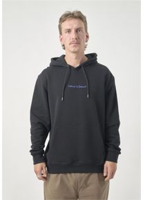Cleptomanicx Herren Kapuzensweatshirt "Classic Hooded Embrace", schwarz, casual, Gr. XL, bestickt, 100% Baumwolle, Sweatshirts, mit lockerem Schnitt