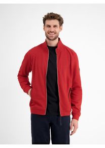 Lerros Herren Sweatjacke "Lerros Unifarbene Sweatjacke für Herren", rot, Gr. M, 90% Baumwolle, 10% Polyester, Sweatjacken