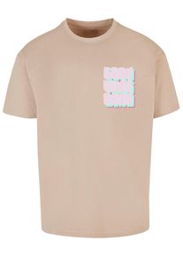 2Y STUDIOS Herren T-Shirt "2Y Studios Herren Good Vibes Only Oversize Tee 2", braun, casual, Gr. L, bedruckt, 100% Baumwolle, Shirts