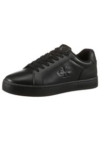 Herren Sneaker "CLASSIC CUPSOLE MONO LTH", Calvin Klein Jeans, Gr. 43, schwarz, Leder, Lederimitat, unifarben, sportlich, Schuhe, Freizeitsneaker,