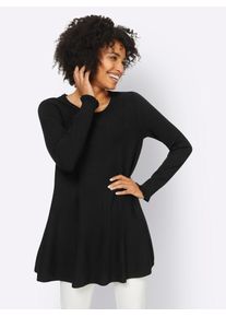 Heine Damen Strickpullover "Pullover", schwarz, Gr. 44, unifarben, 70% Viskose, 30% Polyamid, Pullover