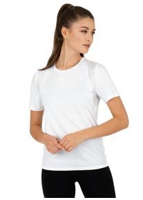 TRIGEMA Damen T-Shirt "TRIGEMA COOLMAX Sport T-Shirt", weiß, sportlich, Gr. L, 100% Polyester (recycelt), Shirts