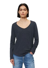 Marc O'Polo Damen Langarmshirt "aus Premium Organic Cotton"scandinavian blau, Basic, Gr. XXL, MARC O'POLO DENIM, unifarben, Obermaterial: 100% Baumwolle, Shirts