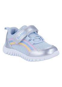 Richter Kinder Sneaker "Wallaby WMS: Mittel", Gr. 30silber, sky (rainbow), Textil, Lederimitat, kontrastfarbene Details, sportlich, Schuhe,