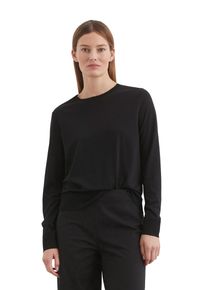 Marc O'Polo MARC O'POLO Damen Langarmshirt "aus TENCEL Lyocell-Baumwolle-Mix", schwarz, Basic, Gr. S, unifarben, Obermaterial: 67% Lyocell, 33% Baumwolle, Shirts