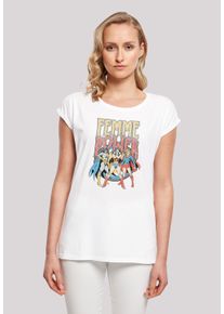 F4NT4STIC Damen T-Shirt "DC Comics Superhelden Wonder Woman Femme Power", weiß, casual, Gr. M, Obermaterial: 100% Baumwolle, Shirts, Print