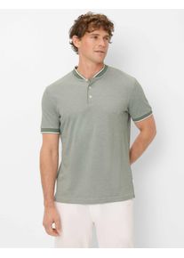 Brax Herren T-Shirt "Style PIERCE", grün, Gr. M, 55% Baumwolle, 45% Polyester, Shirts