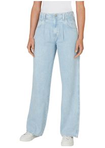Pepe Jeans Damen High-waist-Jeans "STRAIGHT UHW LEXA ARCHIVE", blau, casual, Gr. 26, Denim/Jeans, Obermaterial: 100% Baumwolle, Jeans, mit Bundfalten