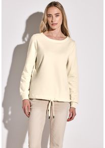 Street One Damen Sweatshirt, beige, casual, Gr. 46, unifarben, Sweatware, 60% Baumwolle, 40% Polyester, Sweatshirts, im soften Baumwoll-Mix