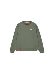 Herren Sweater "Alpha Industries Men - Sweatshirts Basic Sweater Small Logo", grün, Gr. XL, Alpha Industries, Obermaterial: 80% Baumwolle, 20%