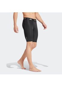 Herren Shorts "TF BASE SHORT T", schwarz, sportlich, Gr. S, adidas Performance, Obermaterial: 83% Polyester, 17% Elasthan, Hosen