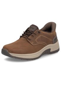 Rieker Herren Slip-On Sneaker "Ready2GO", Gr. 44, braun, Leder, Textil, sportlich, Schuhe, Halbschuh, Schlupfschuh, Outdoorschuh, herausnehmbare