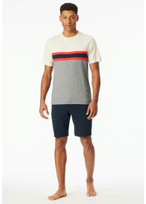 Schiesser Herren Shorty ""Casual Nightwear"", Gr. 48, rot, Single Jersey, Obermaterial: 100% Baumwolle, casual, Homewear-Sets, Shorts in Uni mit