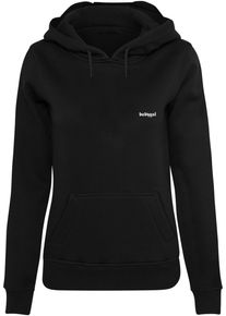 MISS TEE Damen Kapuzenpullover "Miss Tee Damen Babygal Hoody", schwarz, casual, Gr. M, unifarben, 65% Baumwolle, 35% Polyester, Pullover