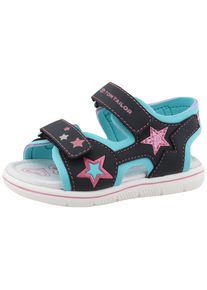 Tom Tailor Kinder Sandale, Gr. 28navy, türkis, rosa, Lederimitat, Textil, Glitzer, casual, Schuhe, Sommerschuh, Klettschuh, Freizeitschuh mit