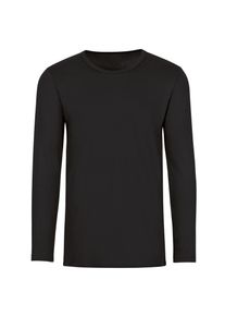 TRIGEMA Kinder Longsleeve "TRIGEMA Langarmshirt", schwarz, Basic, Gr. 140, 95% Baumwolle, 5% Elastan, Shirts