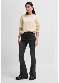 Damen Skinny-fit-Jeans, schwarz, casual, Gr. 32, STREET ONE STUDIO, unifarben, Web, Jeans, 89% Baumwolle, 9% Polyester, 2% Elasthan, Jeans, High Waist