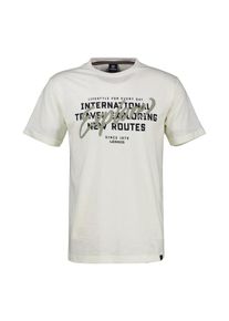 Lerros Herren T-Shirt "Lerros T-Shirt mit Brustprint in Übergrößen", weiß, Gr. 4XL, 100% Baumwolle, Shirts