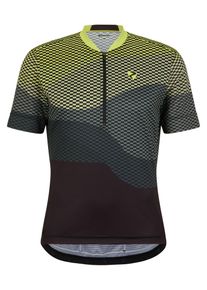 Ziener Herren Radtrikot "NEMIC-Z", schwarz, Gr. 48, Obermaterial: 100% Polyester; Obermaterial 2: 90% Polyester, 10% Elasthan, Trikots