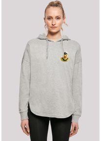 F4NT4STIC Damen Kapuzenpullover "Rubber Duck Captain OVERSIZE HOODIE", grau, casual, Gr. S, Obermaterial: 100% Baumwolle, Pullover, Print