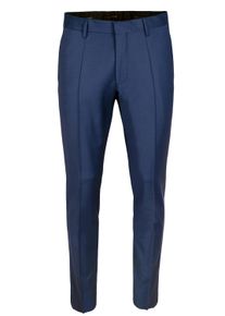 Roy Robson Herren Bügelfaltenhose "Slim fit - Baukasten 3", blau, elegant, Gr. 110, unifarben, 88% Schurwolle, 8% Polyamid, 4% Elasthan, Hosen