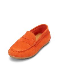 Marc O'Polo MARC O'POLO Damen Mokassin "aus Velours-Rindleder", Gr. 39, orange, Obermaterial: 100% Leder (Rind), unifarben, casual, Schuhe