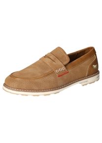 Mustang Shoes Herren Slipper, Gr. 44, braun, Lederimitat, casual, Schuhe, Mokassin, Loafer, Sneaker mit weicher Innensohle