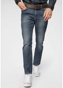 Tom Tailor Herren 5-Pocket-Jeans "MARVIN", blau, casual, Gr. 38, Denim/Jeans, Obermaterial: 64% Baumwolle, 34% Polyester, 2% Elasthan, Jeans, mit