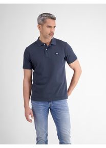 Lerros Herren Poloshirt "Lerros Poloshirt in weicher Waffelpiquéqualität", blau, Gr. L, 100% Baumwolle, Shirts