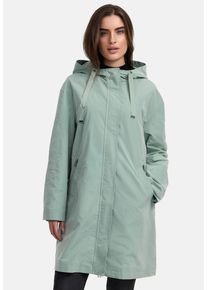 Manisa Damen Kurzmantel, grün, casual, Gr. 38, unifarben, Obermaterial: 100% Polyester. Futter: 100% Polyester, Mäntel, mit Kapuze