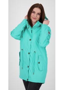 DEPROC Active Damen Regenmantel "Friesennerz ankergluttraum WMN", blau, casual, Gr. 36, Obermaterial: 100% Polyurethan; Futter: 100% Polyester,