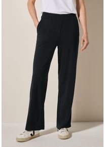 Cecil Damen Stoffhose, schwarz, casual, Gr. XS, unifarben, Stoff, 95% Viskose, 5% Elasthan, Hosen, mit seitlichen Einschubtaschen