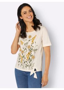 Inspirationen Damen Kurzarmshirt "Shirt", bunt, Gr. 36, geblümt, gemustert, mehrfarbig, bedruckt, 100% Baumwolle, Shirts