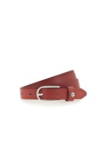 Tamaris Damen Ledergürtel, rot, feminin,casual,klassisch, Gr. 110, unifarben, Rindsleder, Gürtel, weiches Rindleder mit leichter Narbung, schmal