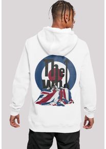 F4NT4STIC Herren Kapuzenpullover "The Who Flag Blanket", weiß, casual, Gr. XS, Obermaterial: 65% Baumwolle, 35% Polyester, Pullover, Premium Qualität
