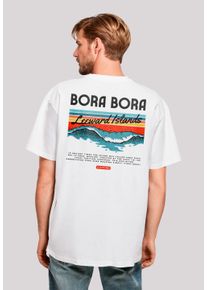 F4NT4STIC Herren T-Shirt "Bora Bora Leewards Island", weiß, casual, Gr. XS, Obermaterial: 100% Baumwolle, Shirts, Premium Qualität