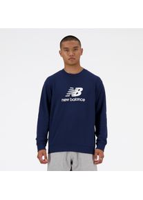 New Balance Herren Sweatshirt "Sport Essentials French Terry Logo Crew", blau, sportlich, Gr. XL, Obermaterial: 60% Baumwolle, 40% Polyester,