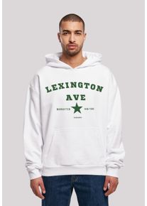 F4NT4STIC Herren Kapuzenpullover "Lexington Ave OVERSIZE HOODIE", weiß, casual, Gr. M, Obermaterial: 100% Baumwolle, Pullover, Print