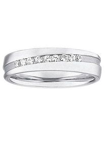 Firetti Trauring "Schmuck Geschenk Hochzeit Ehering Trauring "LIEBE"", 18,mit Zirkonia, Silber 925 (Sterlingsilber), 5mm, silber, Silber 925